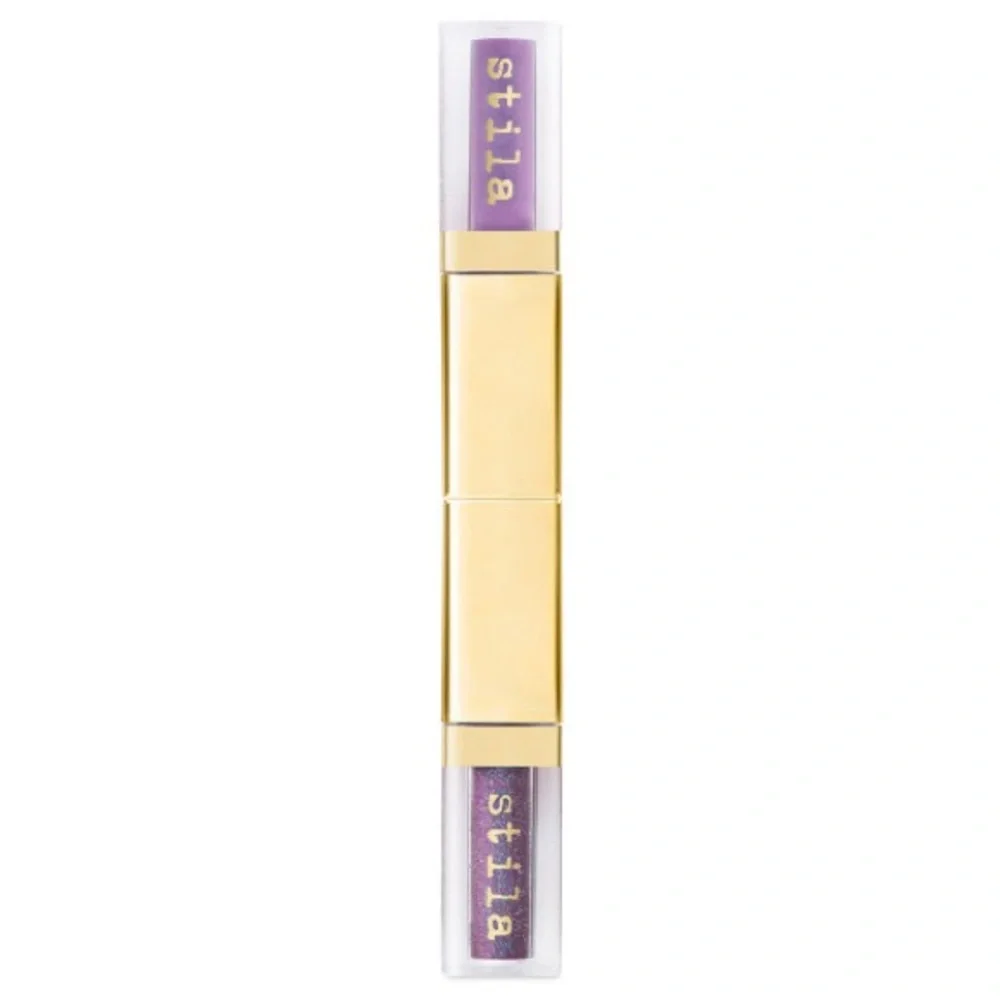 Stila Double Dip Suede Shade Glitter & Glow Liquid Eyeshadow Duo Camera Ready